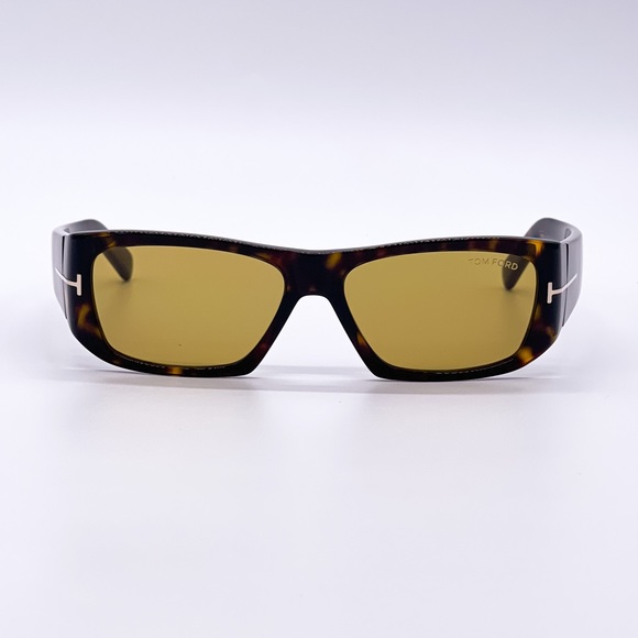 NEW TOM FORD UNISEX SUNGLASSES BLACK YELLOW SQUARE EYEWEAR TOM FORD - Picture 5 of 12